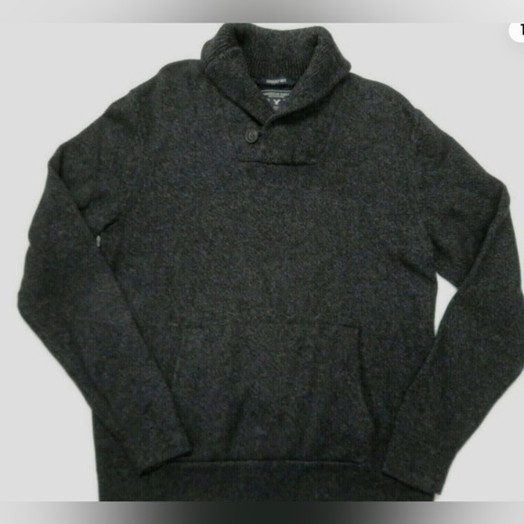 NEW!🔘American Eagle Seriously Soft Pullover Wool Blend Sweater Shawl Neck - Picture 3 of 8